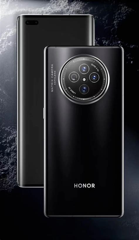 Huawei снова удивляет. Рендер Honor V40 с «часовой» матричной камерой во всей красе