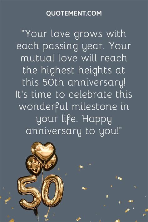 Happy 50th Wedding Anniversary Wishes - Hallie Margaretha