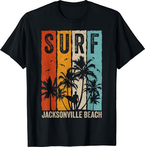 Jacksonville Beach Surfing Design for a Surfer T-Shirt - Walmart.com