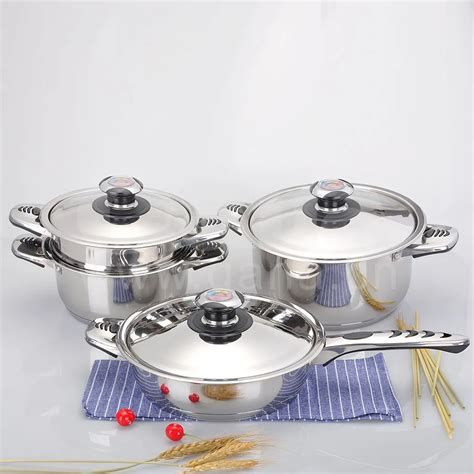 Stainless Steel Amc Cookware Set With Thermo - Buy Amc Cookware Set ...