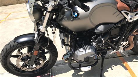 BMW R9T Scrambler with accessories 2 - YouTube