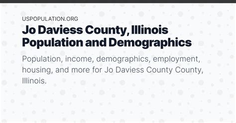 Jo Daviess County, Illinois Population | Income, Demographics ...