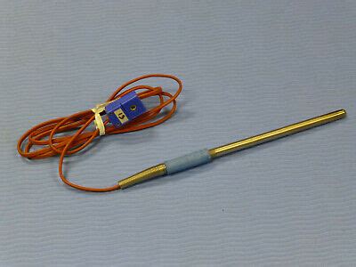 Omega T-Type Thermocouple Temperature Probe with Connector, 4" Long | eBay