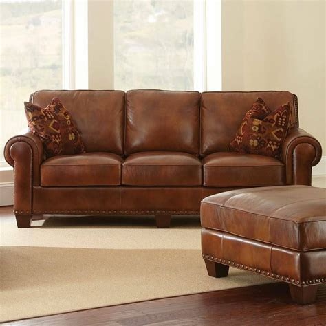 2024 Popular Light Tan Leather Sofas