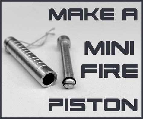 Make a Mini FIRE PISTON on Lathe | Fire piston, Metal lathe projects ...