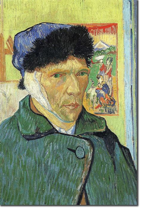 Vincent Van Gogh Self-Portrait with Bandaged Ear 1889 | Etsy