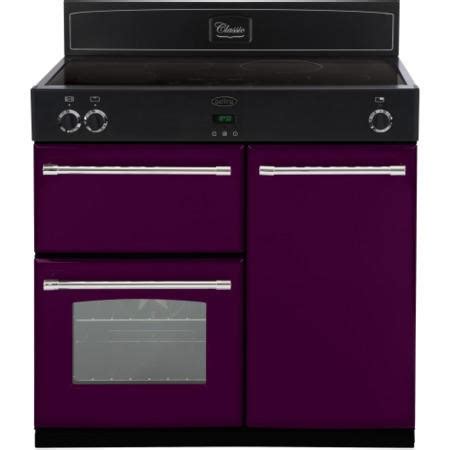 Belling Classic 90Ei 90cm Electric Range Cooker with Induction Hob - Wild Berry 444441899 ...