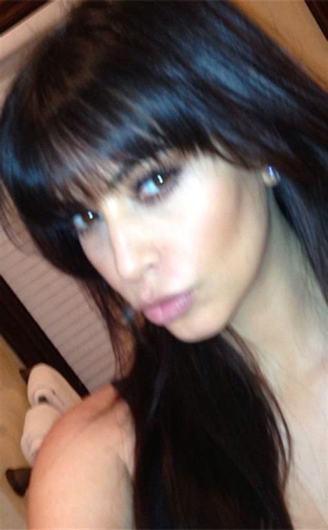 Kim's Blunt Bangs from Kardashians' Best Hair Moments | E! News