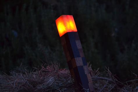 Real-Life Wooden Minecraft Torch!!! (Perfect for Night & Day!) : 15 ...