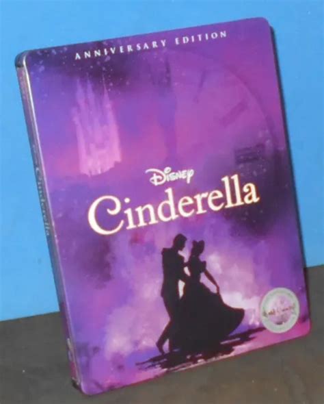 DISNEY'S CINDERELLA, (BLU-RAY/DVD, 2-Disc Set, 2020, Steelbook Anniversary Ed.) $12.95 - PicClick