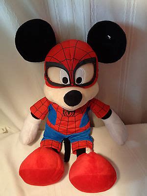 Disney Marvel MICKEY MOUSE As SPIDERMAN 15" Plush Doll -- Antique Price Guide Details Page