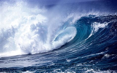 HD wallpaper download Glowing Blue Waves Explained | Download Beach, ocean, waves, natural ...