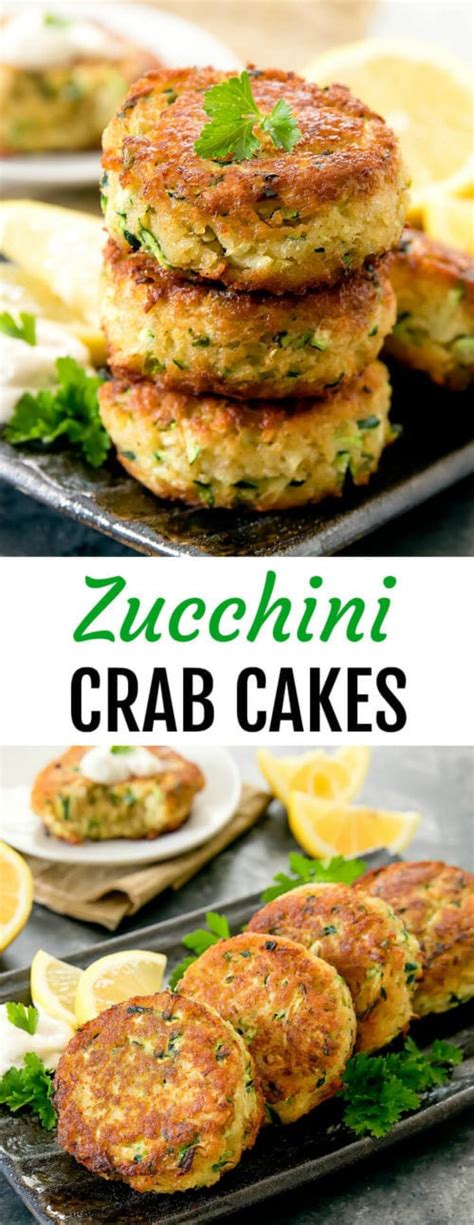 Zucchini "Crab" Cakes - Kirbie's Cravings