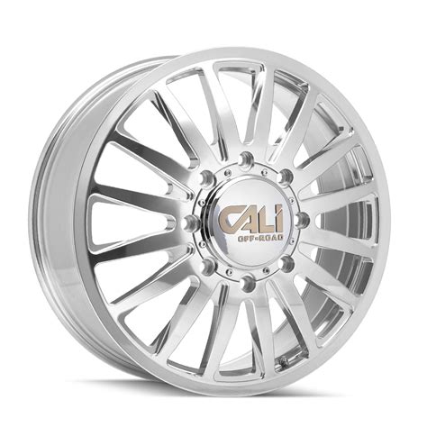 Cali Offroad Summit Dually 9110D PO Rims & Wheels Polished w/ Milled ...