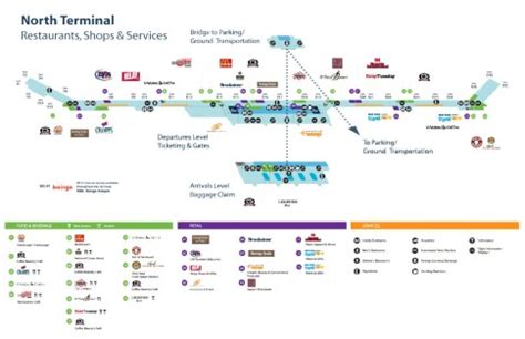 North Terminal Map - Detroit Airport | Detroit Metro Airport-Arrivals, Departures, Parking