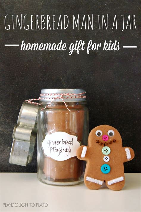 Gingerbread Man in a Jar - Playdough To Plato