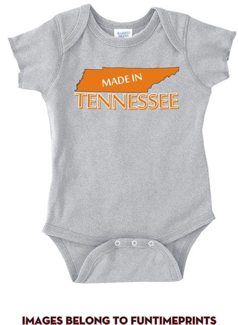 MADE IN TENNESSEE fun State Map T-shirt or Bodysuit | Etsy