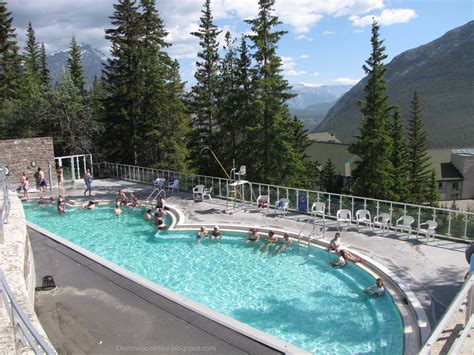 Destination Mike: Relaxing at the Banff Upper Hot Springs