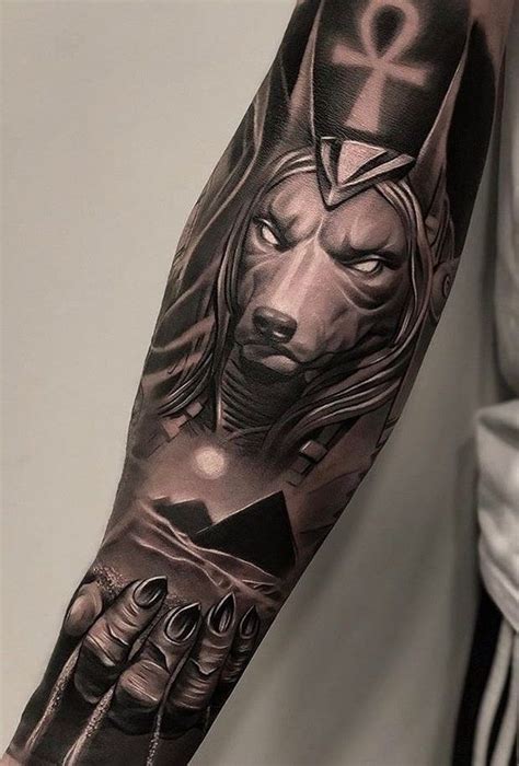 Anubis Tattoos: Meanings, Tattoo Designs & Ideas | Egypt tattoo ...