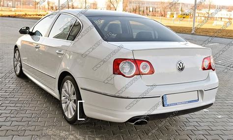 Prelungire tuning sport bara spate VW Passat B6 3C Rline Sedan 2005-2010 v1 - Servco Tuning ...