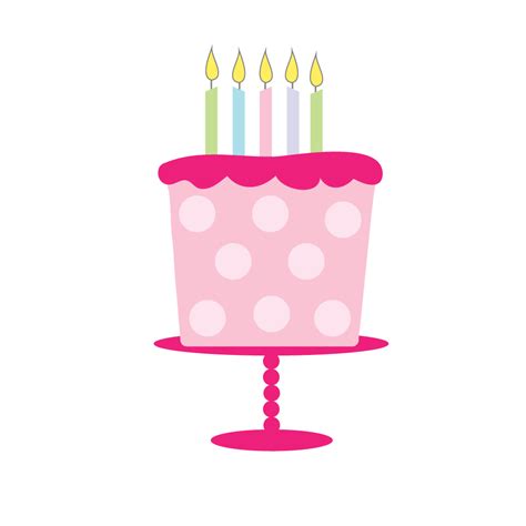 Free Birthday Cake Clipart for craft projects, websites, scrapbooking!
