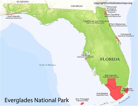 Everglades National Park Map [Florida National Park Map]