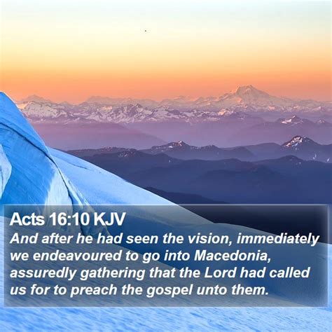 Acts 16:10 KJV Bible Verse Images