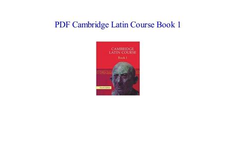 [PDF] Cambridge Latin Course Book 1 by Books^ Online^