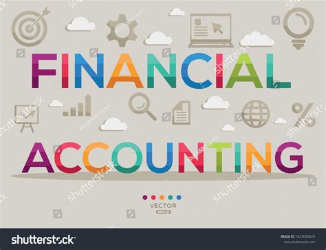 Creative Financial Accounting Banner Word Icon Stock Vector (Royalty ...