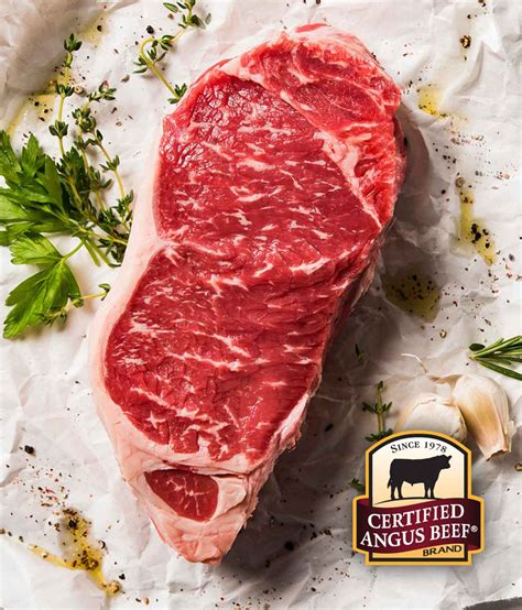 Certified Angus Beef® New York Steak – Intercity Packers Meat & Seafood