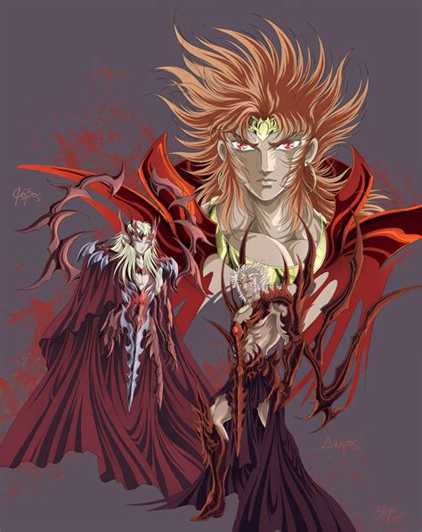 Ares, Deimos, Phobos by SpaceWeaver on DeviantArt | Saint seiya, Ares, Favorite cartoon character