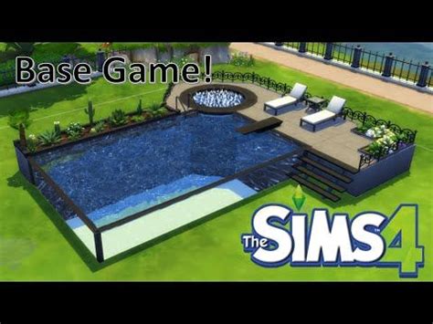 FUNCTIONAL Glass Swimming Pool and Hot Tub | No CC | Speed Build | Sims 4 - YouTube | Sims, Sims ...