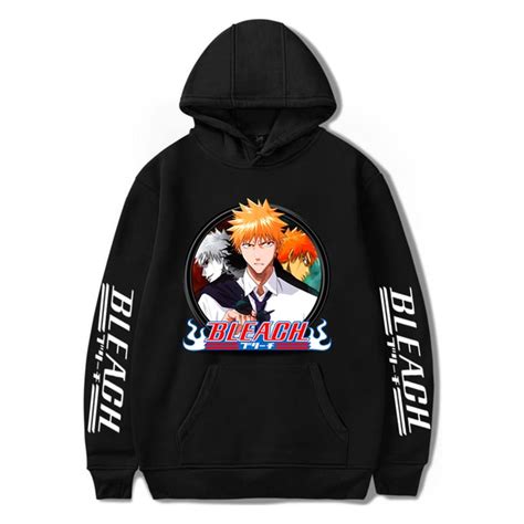 Bleach Hoodies - Anime Fashion Pullovers Unisex Harajuku Casual Long ...