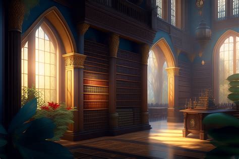 Lexica - Hogwarts school of witchcraft and wizardry library interior ...