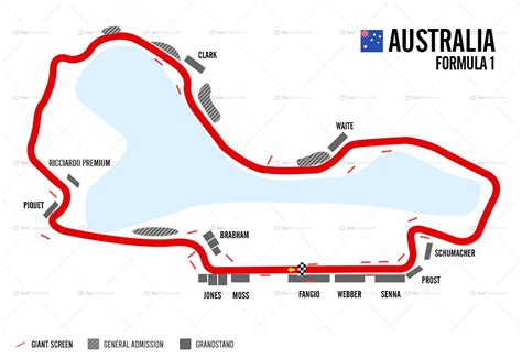 F1_Circuit Map_Melbourne_Goo | MOTOSPORTS TRAVEL