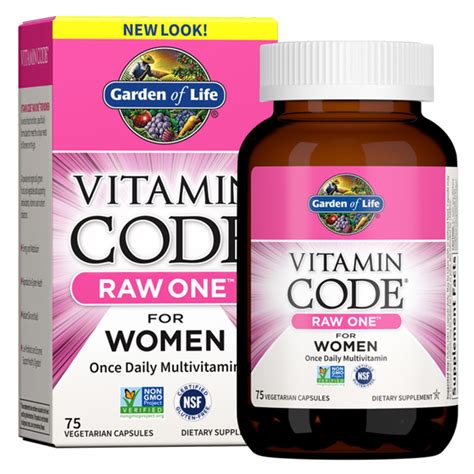 Garden of Life Vitamin Code RAW One Multi-Vitamin For Women, 75 Vegetarian Capsules | Holly Hill ...