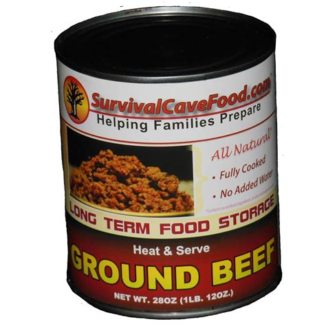 Survival Cave Food® Canned Ground Beef, 12-Pk. / 28-oz. cans - 235562, Survival Food & MRE at ...