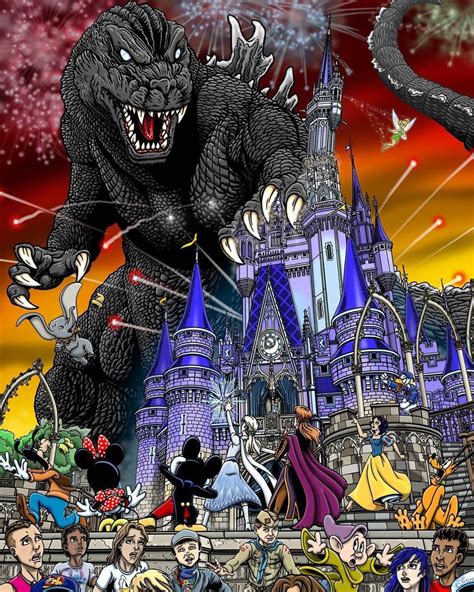 @gojira6428 on Instagram: “Godzilla attacking Disney world! Would a ...