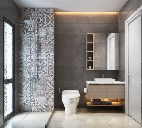 Bathroom Tiles Grey And White - Image to u