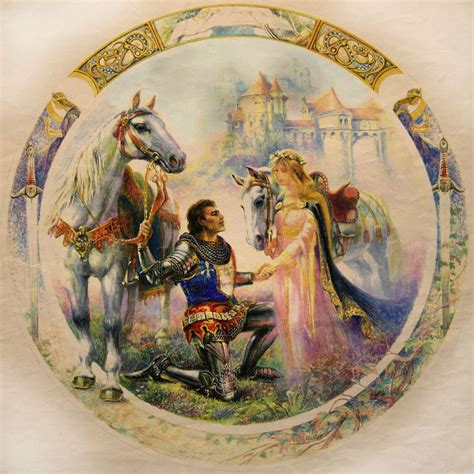 Lancelot and guinevere, Illustration, Guinevere king arthur