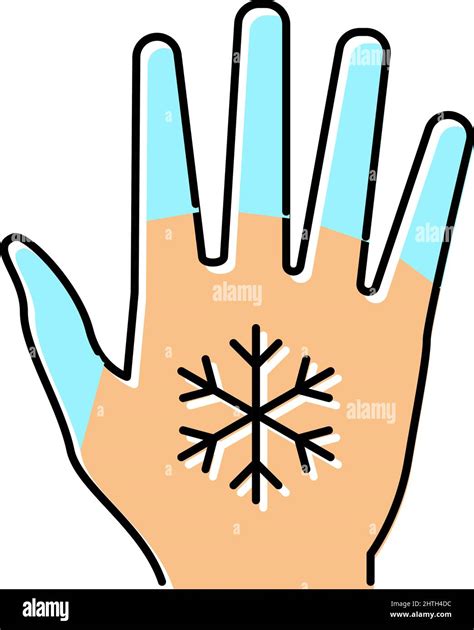 cold hands and feet color icon vector illustration Stock Vector Image & Art - Alamy