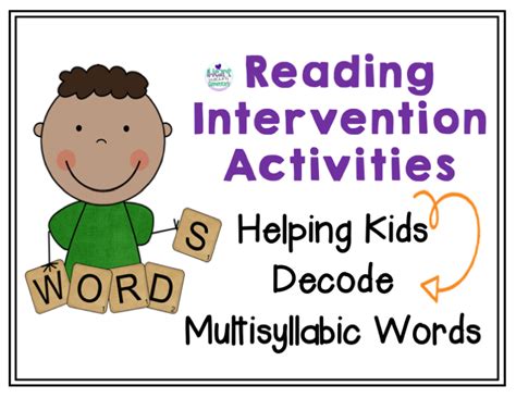 How to Do Reading Intervention Activities for Multisyllabic Words