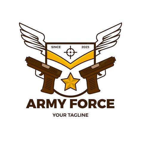 Free Vector | Army logo template design