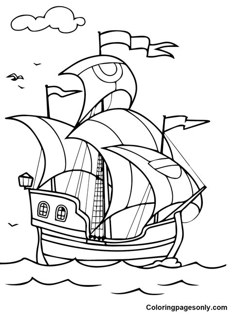 24 Ship Coloring Pages - ColoringPagesOnly.com