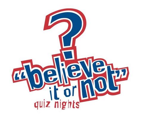 Believe It Or Not (@believeITquiz) | Twitter