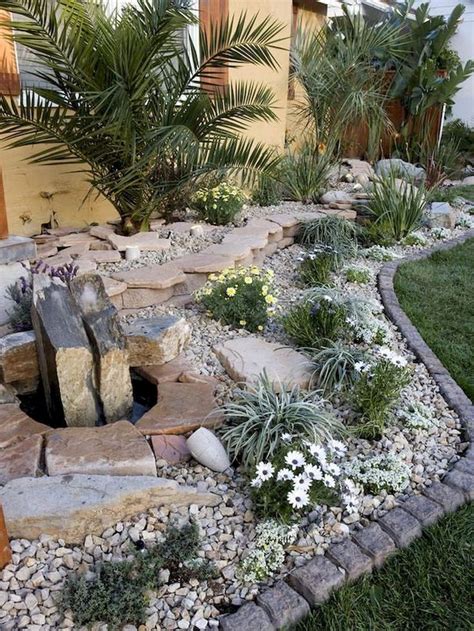 71+ Lovely Front Yard Rock Garden Landscaping Ideas - Page 7 of 74 | Rock garden design, Front ...