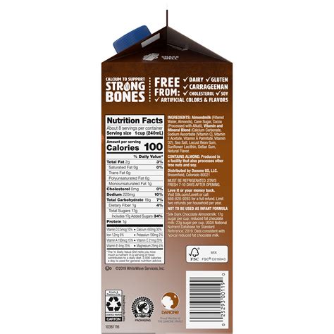 Sweetened Chocolate Almond Milk Nutrition Facts | Besto Blog