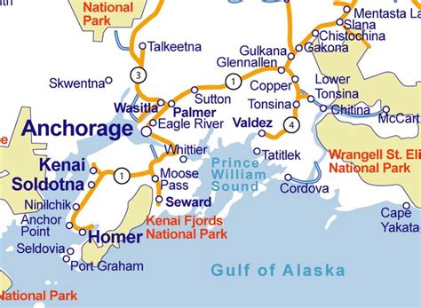 a closer look at the area | Alaska map, Alaska travel, Trip planning