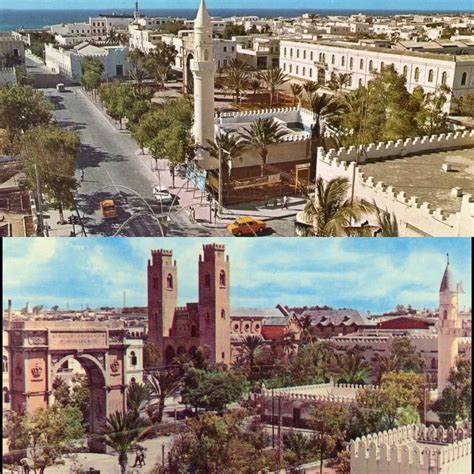 Mogadishu, Somalia 70s. The Arba'a Rukun mosque (13th Century). A beautiful mix of centuries old ...