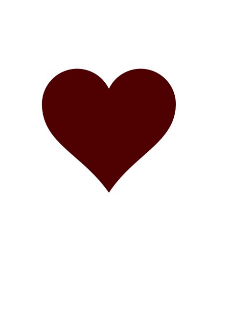 Maroon Heart Clip Art at Clker.com - vector clip art online, royalty free & public domain